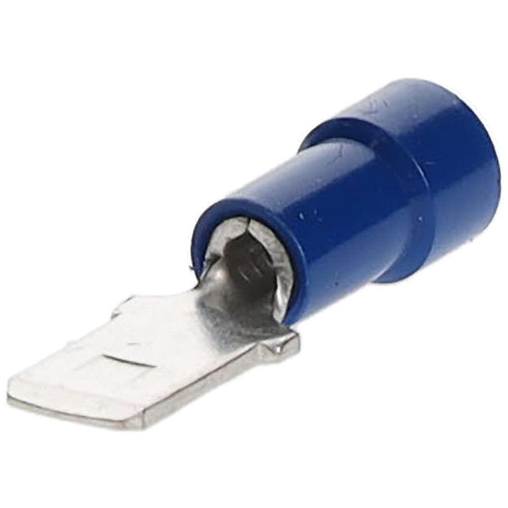 Wire Disconnect: Male, Blue, 16-14 AWG, 1/4" Tab Width