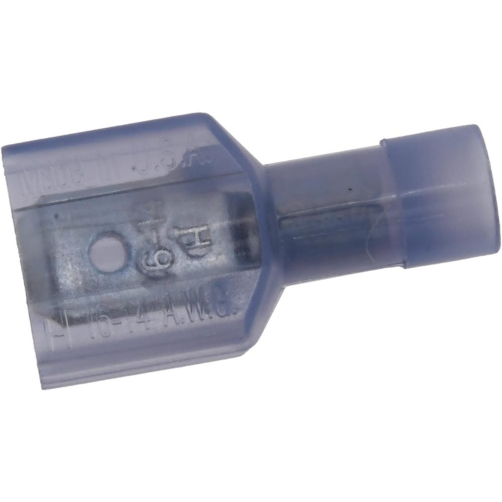 Wire Disconnect: Male, Clear, Nylon, 16-14 AWG, 1/4" Tab Width