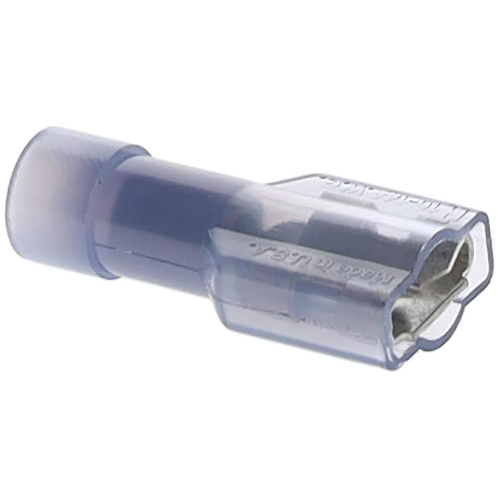 Wire Disconnect: Female, Clear, Nylon, 16-14 AWG, 1/4" Tab Width