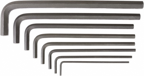 Tamper-Resistant Hex Key Set - 3/32 to 3/8" Range, Protanium High Torque Steel