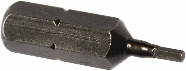 Hex Screwdriver Insert Bit: 1/4" Drive, 1.13" OAL