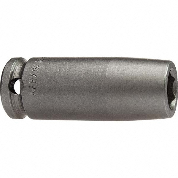 Impact Socket: 3/8" Drive, 8mm Socket, Hex Drive