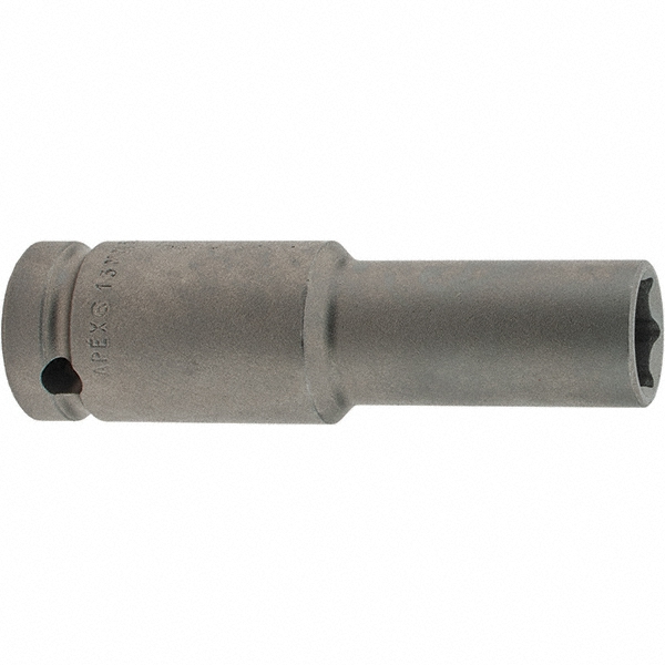Impact Socket: 13 mm Socket, Hex Drive - 6 Point, 82.50 mm OAL