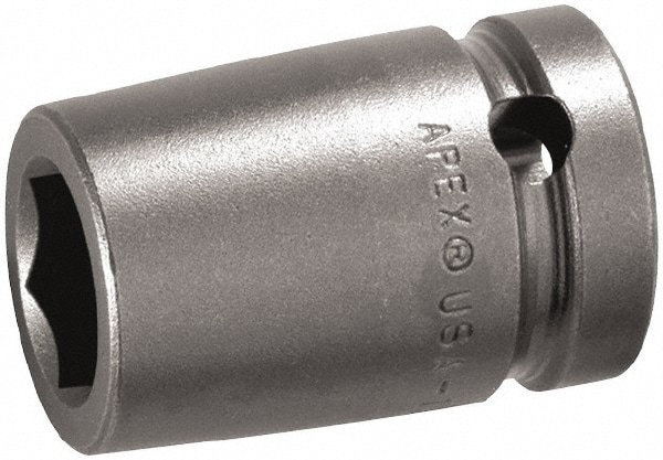 Impact Socket: 11/16" Socket, Hex Drive