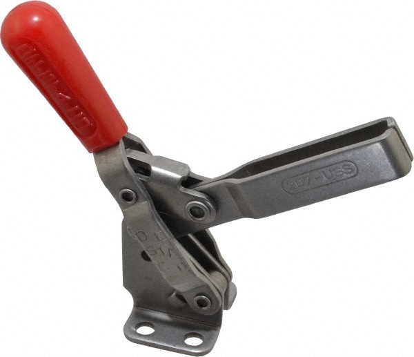 De-Sta-Co 207-35 Manual Hold-Down Toggle Clamp: Vertical, 450 lb Capacity, U-Bar, Flanged Base Image