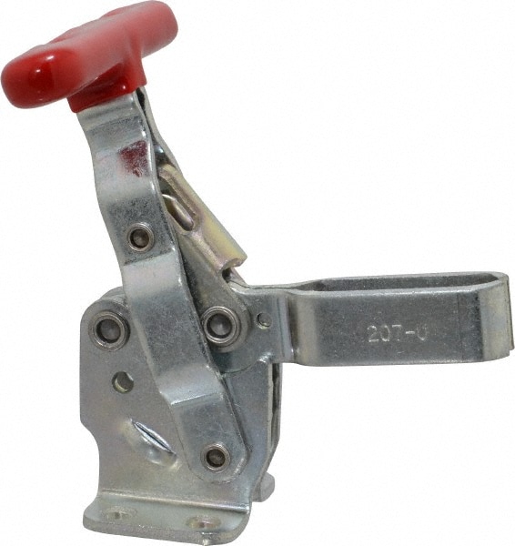 De-Sta-Co 207-49 Manual Hold-Down Toggle Clamp: Vertical, 375 lb Capacity, U-Bar, Flanged Base Image