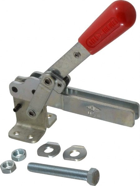 De-Sta-Co 229 Manual Hold-Down Toggle Clamp: Vertical, 1,000 lb Capacity, U-Bar, Flanged Base 