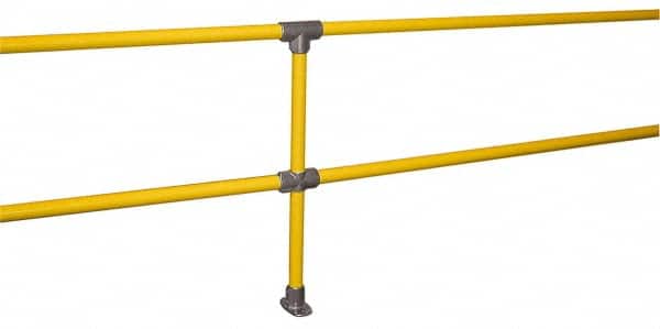 Kee KWIK SE Pipe Rail Kits; Kit Style: Extension; Extension ; Pipe Size (Inch): 1-1/2 ; Overall Length: 6 ; Material: Steel; Steel ; Color: Yellow ; Contents: (1) Pre-assembled 42" Upright; (2) Horizontal Rails; (1) Pre-assembled 42" Upright; (2) Horizontal Rails 
