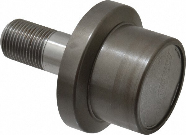 Flanged Cam Follower: 2" Roller Length, 2" Stud Length