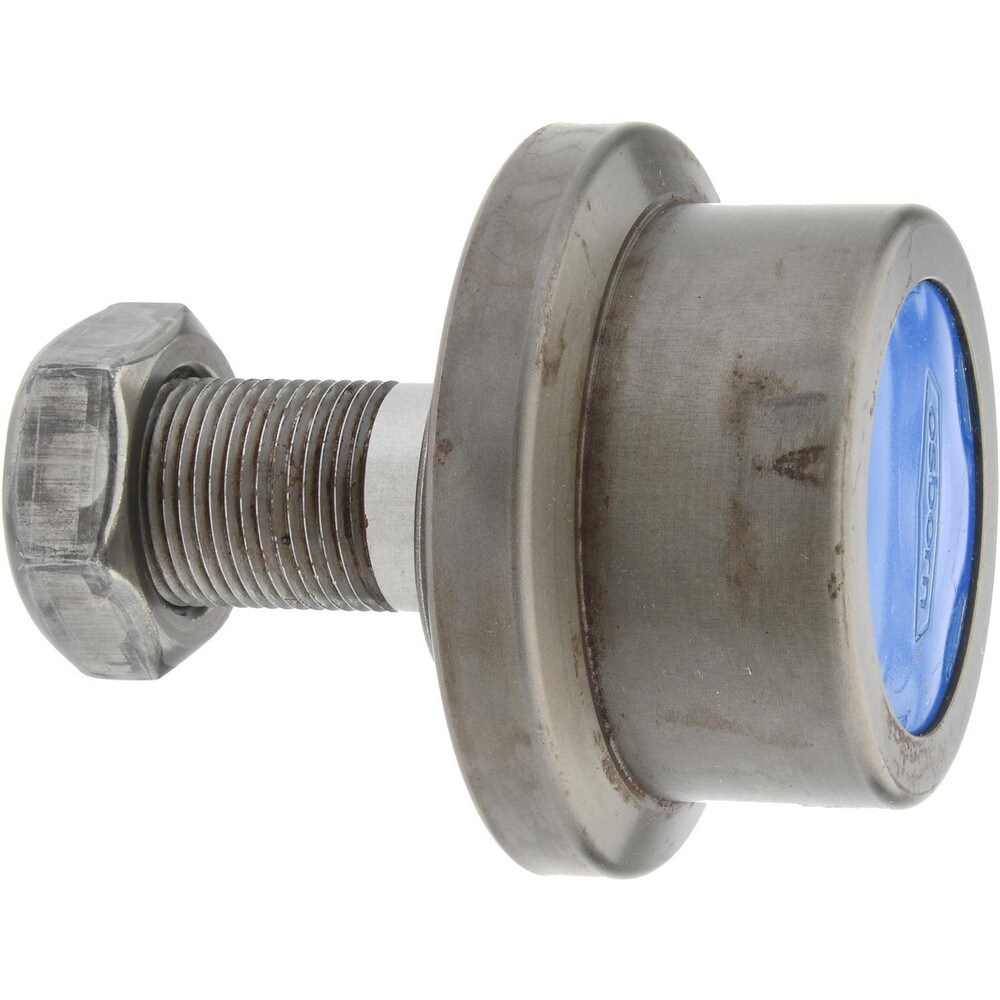 Flanged Cam Follower: 2.5" Roller Length, 2.25" Stud Length