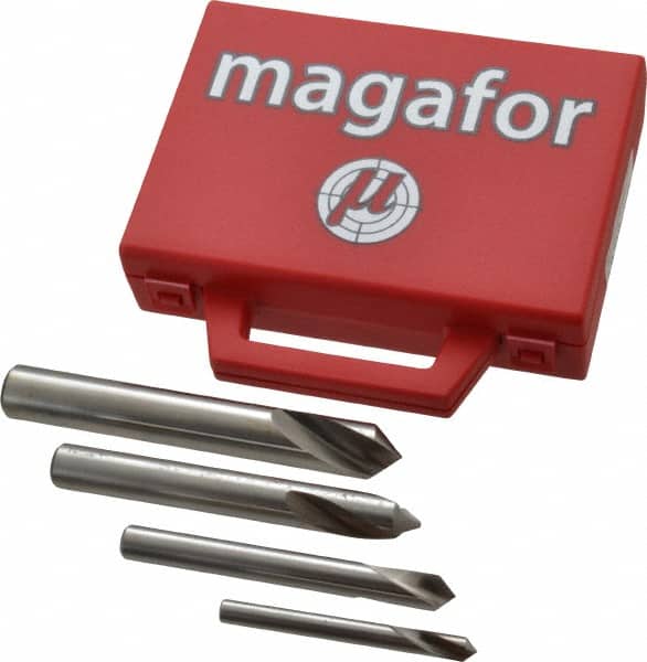 Magafor 81195000004 4 Piece 90° 1/4 to 5/8" Spotting Drill Set 
