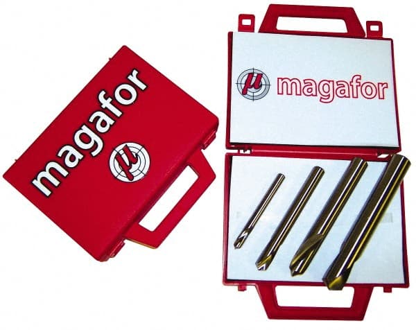 Magafor 81196000004 4 Piece 120° 1/4 to 5/8" Spotting Drill Set 