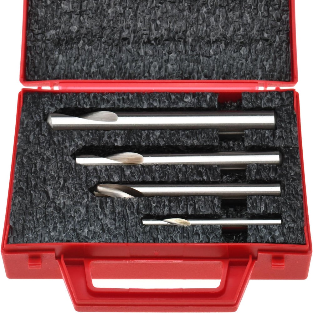 4 Piece 120° 1/4 to 5/8" Spotting Drill Set