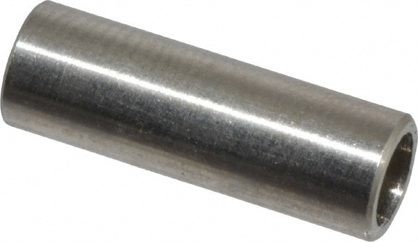 Round Circuit Board Spacer: M4 Screw, 18 mm OAL, 4.2 to 4.8 mm ID, 6 mm OD, Stainless Steel