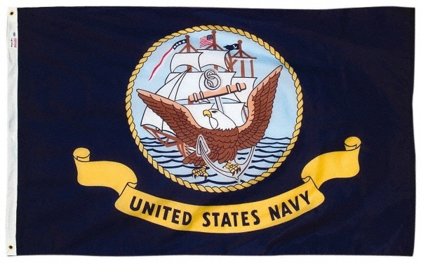 Valley Forge Flag Co - 5 Ft. Wide x 3 Ft. High, Navy Flag | MSC Direct