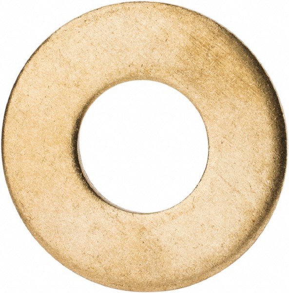 Value Collection BRFW0440125OP 7/16" Screw Standard Flat Washer: Brass, Plain Finish Image