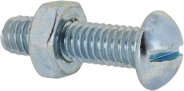 Value Collection RDSB0310125CZ Machine Screw: 5/16-18 x 1-1/4", Round Head, Slotted Image