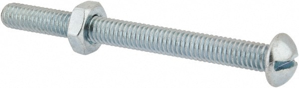 Value Collection RDSB0310350CZ Machine Screw: 5/16-18 x 3-1/2", Round Head, Slotted Image