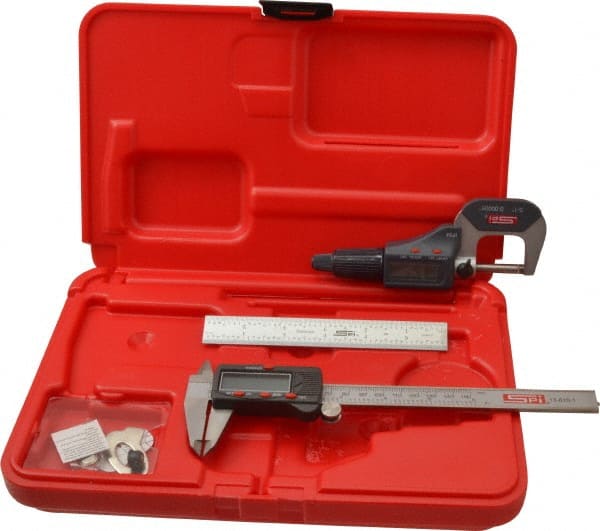 MACHINIST'S TOOLS:SET OF 3 NEW 0-3" RANGE MICROMETERS IN ORIGINAL SEALED POUCHES 