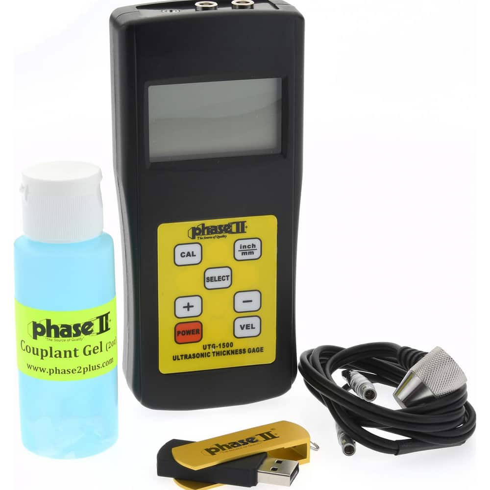 Phase II UTG-1500 0.1mm to 200mm Measurement, 0.1mm Resolution Electronic Thickness Gage 