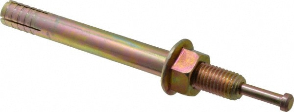 1/4" Diam, 3/4" Drill, 7-1/2" OAL, 1-3/4" Min Embedment Hammer Drive Concrete Anchor