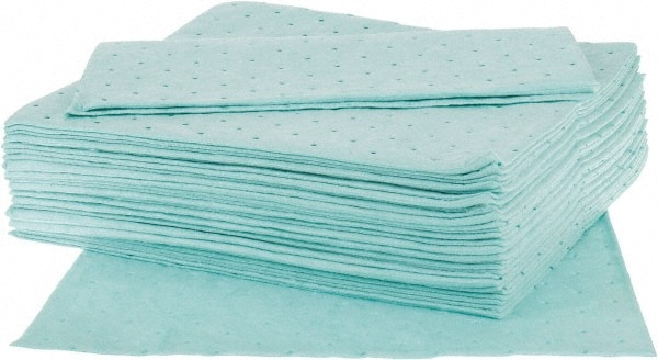 PRO-SAFE UP100P Sorbent Pad: Universal Use, 17" Wide, 30 gal, Green Image