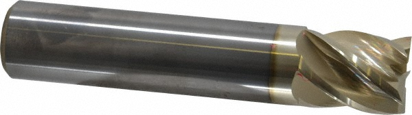Accupro 55010020C5 Square End Mill: 1 Dia, 1-1/4 LOC, 1 Shank Dia, 5 OAL, 5 Flutes, Solid Carbide Image