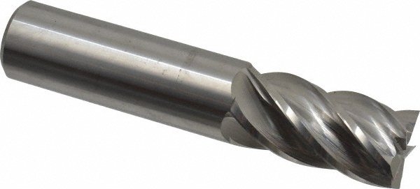 Accupro 55010032C5 Square End Mill: 1 Dia, 2 LOC, 1 Shank Dia, 5 OAL, 5 Flutes, Solid Carbide Image