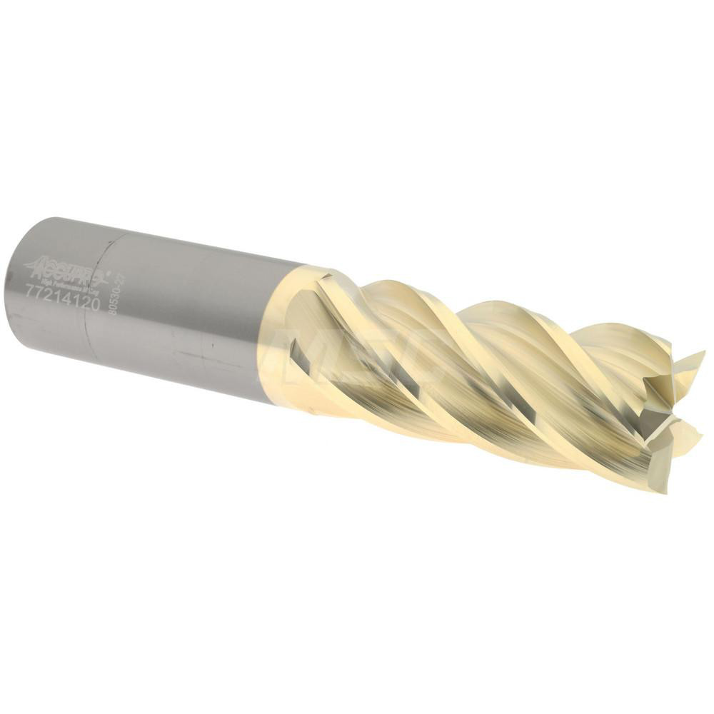 Accupro 55010040C5 Square End Mill: 1 Dia, 2-1/2 LOC, 1 Shank Dia, 5 OAL, 5 Flutes, Solid Carbide Image