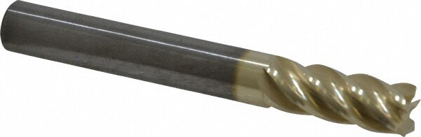 Accupro 55031213C5 Square End Mill: 5/16 Dia, 13/16 LOC, 5/16 Shank Dia, 2-1/2 OAL, 5 Flutes, Solid Carbide 