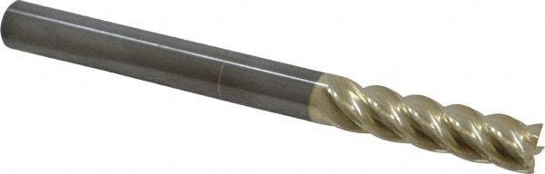 Accupro 55031220C5 Square End Mill: 5/16 Dia, 1-1/4 LOC, 5/16 Shank Dia, 3-1/2 OAL, 5 Flutes, Solid Carbide 