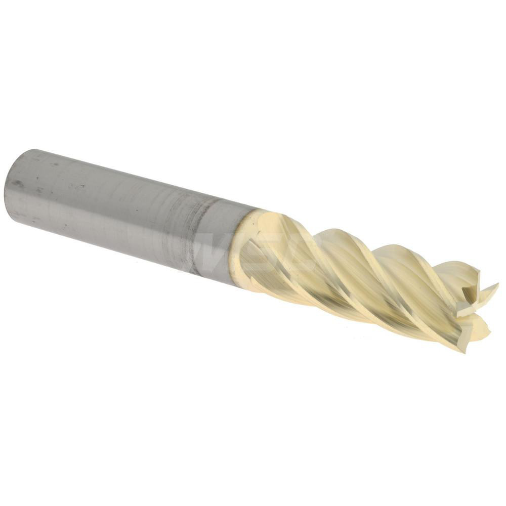 316039 Square End Mill: 3/8 Dia, 1 LOC, 3/8 Shank Dia, 2-1/2 OAL, 5 Flutes, Solid Carbide  