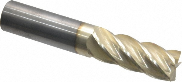 316087 Square End Mill: 5/8 Dia, 1-5/8 LOC, 5/8 Shank Dia, 3-1/2 OAL, 5 Flutes, Solid Carbide  