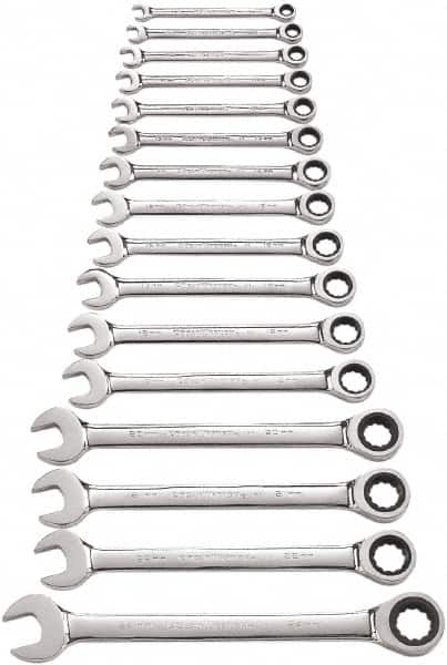 Genius Tools Metric Combination Ratcheting Wrenches 18mm 768518 