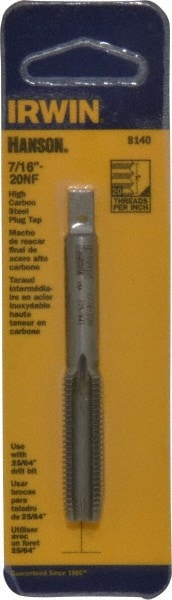 IRWIN HANSON 4935223 Straight Flute Hand Tap #6-32 3 Flutes Plug UNC