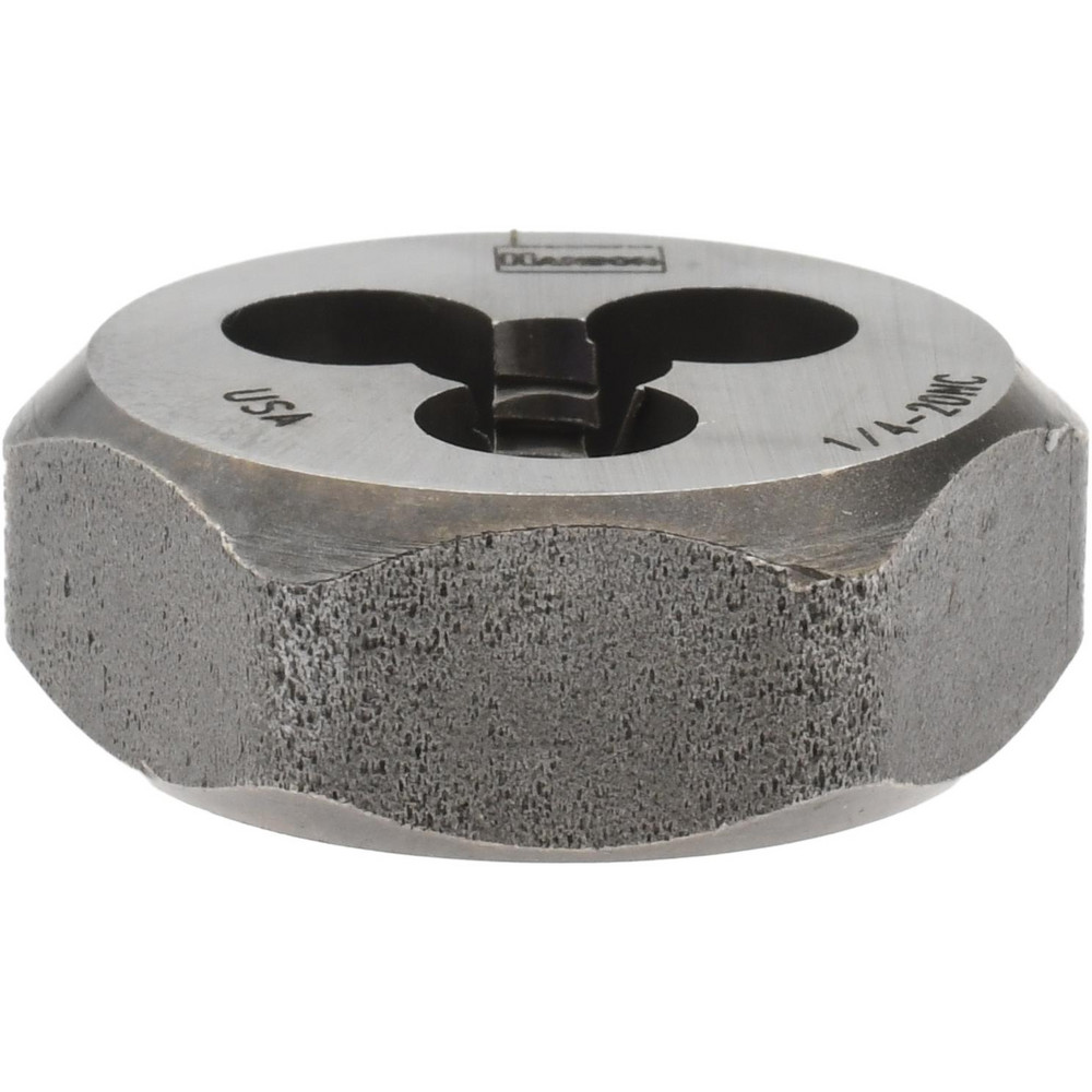 IRWIN Hanson 6520ZR 1/4-20 NC Hex Die – High-Carbon Steel, For Tap & Die Extraction And Thread Repair