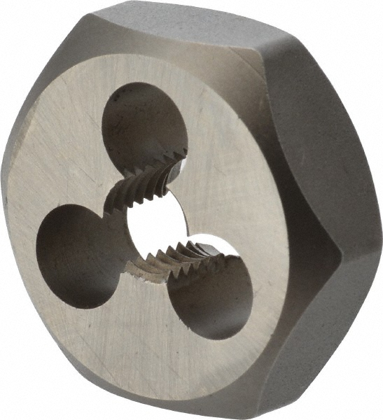 Irwin Hex Rethreading Die 5/1624, Right Hand, 1" Hex, Carbon Steel