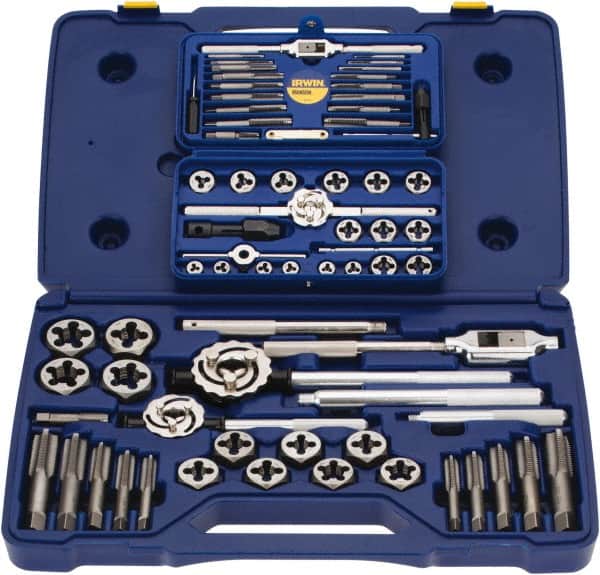 Main Case w/ 28 Pieces New Irwin Hanson 97312 Metric Tap and Die Set