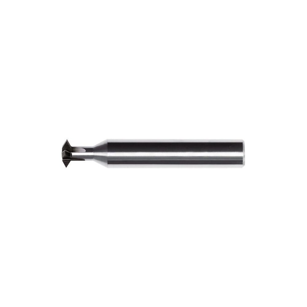 Double Angle Milling Cutter: 45 °, 1/2" Cut Dia, 1/4" Cut Width, 0.5" Shank Dia