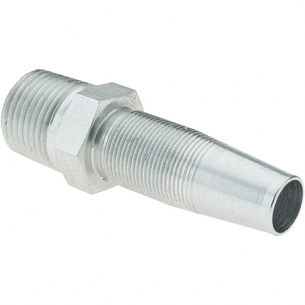 1/2-14 NPT, Carbon Steel Reusable Hose Male Fitting
