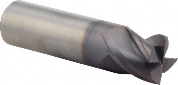 M.A. Ford. 17775000A Square End Mill: 3/4 Dia, 3/4 LOC, 3/4 Shank Dia, 3 OAL, 4 Flutes, Solid Carbide Image