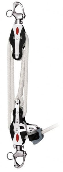 Ronstan RK10-430 830 Lb Capacity, 7-1/2 Lift Height, Rope Manual Block & Tackle Hoist 