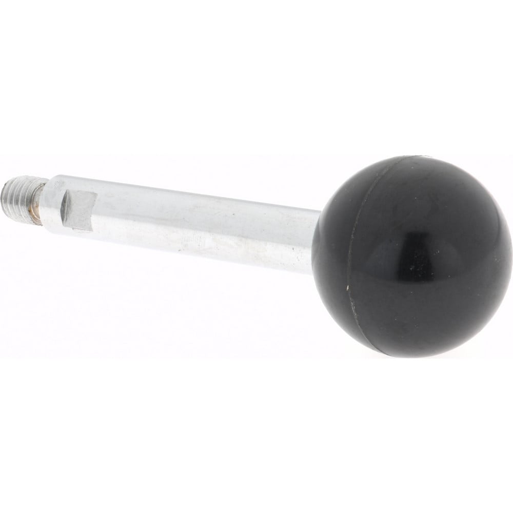 3/8-16 Stem, 1-3/8" Knob Diam, 1/2" Shaft Diam, Gear Lever Arm with Ball Knob