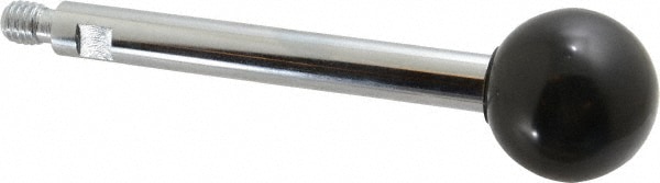 3/8-16 Stem, 1-3/8" Knob Diam, 1/2" Shaft Diam, Gear Lever Arm with Ball Knob