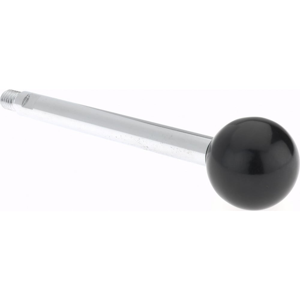 3/8-16 Stem, 1-3/8" Knob Diam, 1/2" Shaft Diam, Gear Lever Arm with Ball Knob