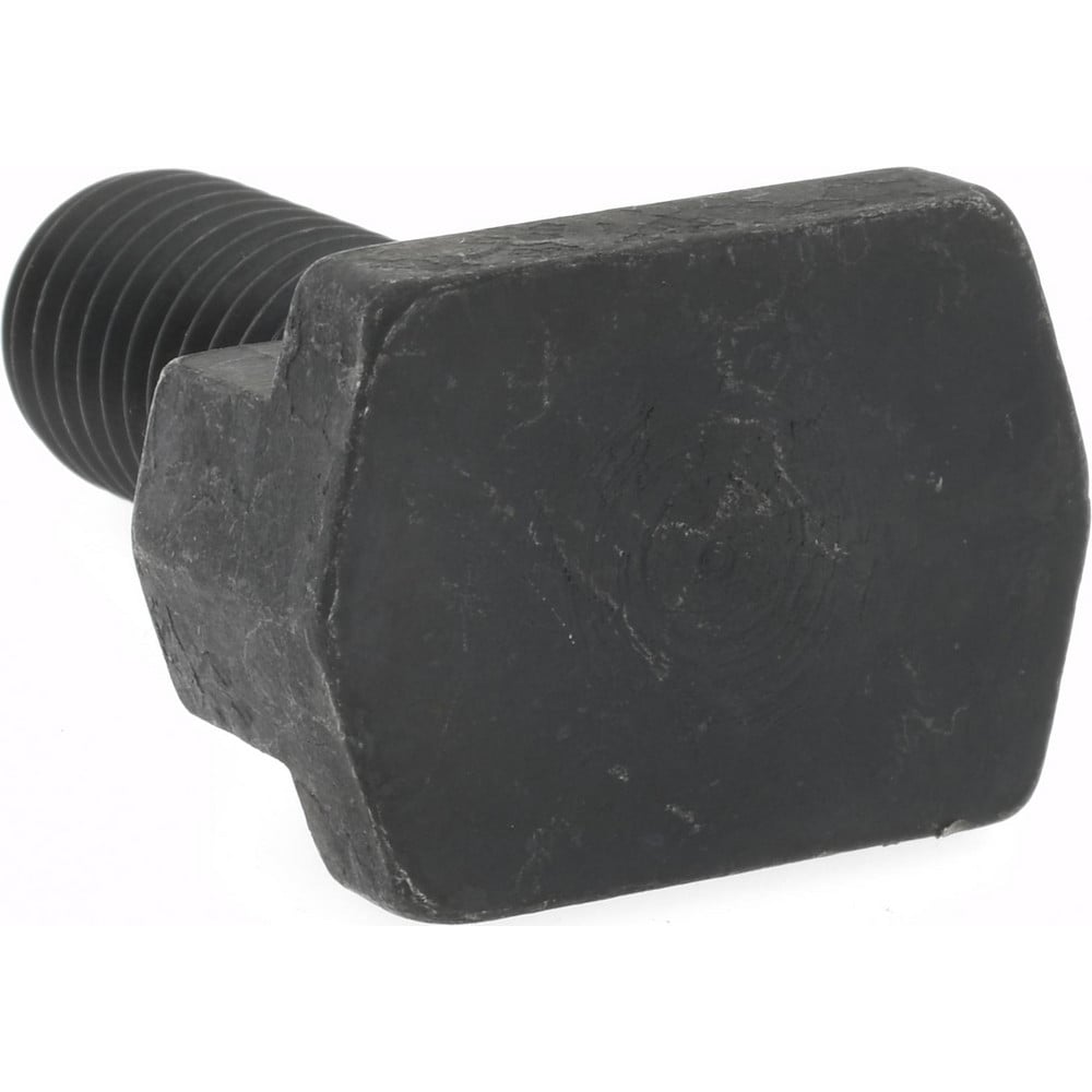 Steel T-Slot Bolt: 1/2-13, 1" Thread Length, 1/2" Slot Width, Black Finish