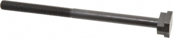 Steel T-Slot Bolt: 1/2-13, 3-1/2" Thread Length, 1/2" Slot Width, Black Finish