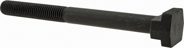 Steel T-Slot Bolt: 5/8-11, 3" Thread Length, 5/8" Slot Width, Black Finish