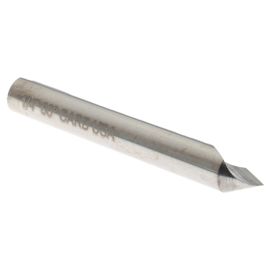 Hertel 331-003050 Countersink: 1/4" Head Dia, 60 &deg; Included Angle, 1 Flute, Alloy Steel, Right Hand Cut Image
