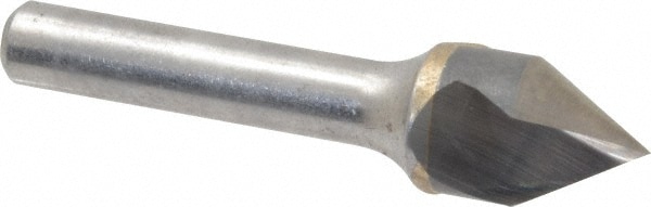 Hertel 331-007550 5/8" Head Diam, 3/8" Shank Diam, 1 Flute 60° Solid Carbide Countersink Image